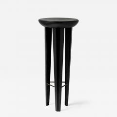 Cal Summers Ebonised Oak Bar Stool Signed by Cal Summers - 1316942