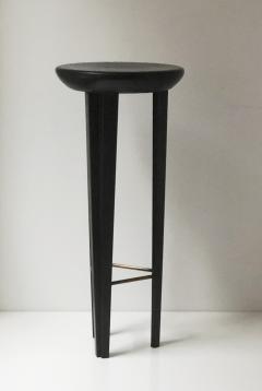 Cal Summers English Contemporary Ebonized Oak Barstool - 4605582