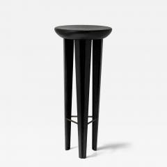Cal Summers English Contemporary Ebonized Oak Barstool - 4619897