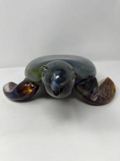 Calcedonia Murano Glass Turtle by Zanetti - 3948442