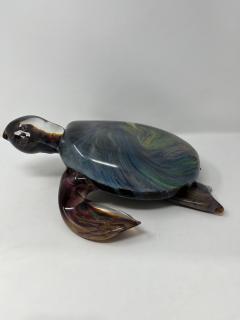 Calcedonia Murano Glass Turtle by Zanetti - 3948443