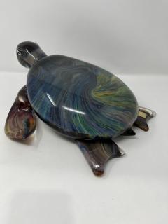 Calcedonia Murano Glass Turtle by Zanetti - 3948445