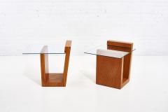 California Modern Cantilever Wood and Glass Tables 1970 - 2026945