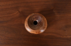 California Modern Carved Wood Vase by Bill Haskell - 2543355