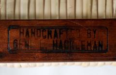 California Modern Walnut Cane Arm Chair by Gene L Hackleman - 2346260