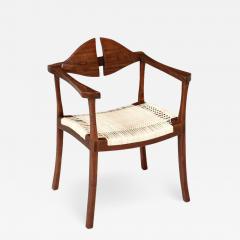California Modern Walnut Cane Arm Chair by Gene L Hackleman - 2347074
