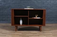 California Modern Walnut Tambour Door Credenza by Barzilay - 4383549