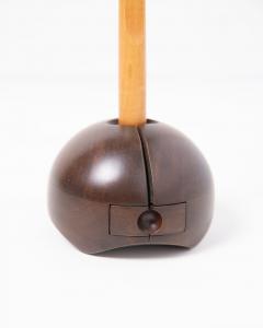 California Studio Craft Handheld Boudouir Mirror on Walnut Stand w Ring Drawer - 4478396