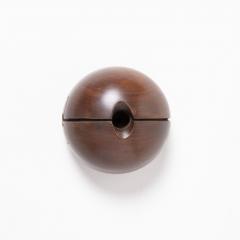 California Studio Craft Handheld Boudouir Mirror on Walnut Stand w Ring Drawer - 4478400