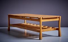 California Studio Craft rectangular Oak Coffee Table USA 1960s - 3227779