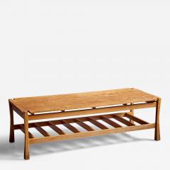 California Studio Craft rectangular Oak Coffee Table USA 1960s - 3229657