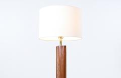 Californian Modern Sculpted Walnut Floor Lamp - 2993218