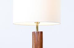 Californian Modern Sculpted Walnut Floor Lamp - 2993219