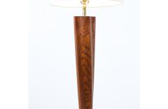 Californian Modern Sculpted Walnut Floor Lamp - 2993220