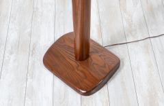 Californian Modern Sculpted Walnut Floor Lamp - 2993222