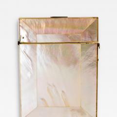 Calling Card Case 19th Century Mother of Pearl Antique Georgian England - 144030