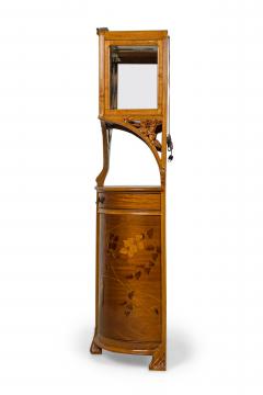 Camille Gauthier Camille Gauthier French Art Nouveau Floral Marquetry Display Cabinet Vitrine - 4272509