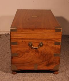 Campaign Chest In Camphor Wood From The 19th Century - 2380186