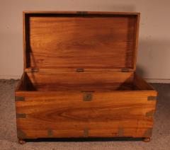 Campaign Chest In Camphor Wood From The 19th Century - 2380187