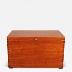 Campaign Chest In Camphor Wood From The 19th Century Stamped Army And Navy Csl - 3490256
