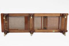 Campaign Portable Folding and Adjustable Caned Daybed - 4546614