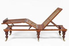 Campaign Portable Folding and Adjustable Caned Daybed - 4548674