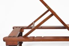 Campaign Portable Folding and Adjustable Caned Daybed - 4548676