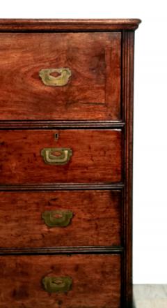 Campaign Secretary Chest of Drawers 19th century English - 4817891