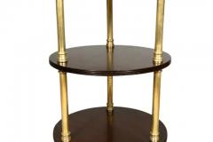 Campaign Style Mahogany And Brass Etagere - 4144643