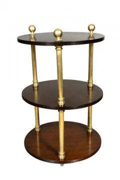 Campaign Style Mahogany And Brass Etagere - 4144647