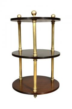 Campaign Style Mahogany And Brass Etagere - 4144648