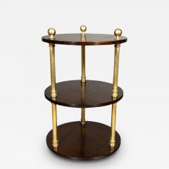 Campaign Style Mahogany And Brass Etagere - 4214016