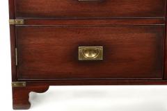 Campaign Style Mahogany and Brass Side by Side Cabinet - 730414
