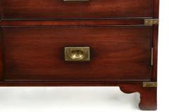 Campaign Style Mahogany and Brass Side by Side Cabinet - 730415