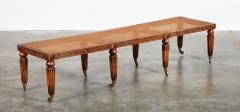 Caned Pollard Oak Long Bench - 4010841