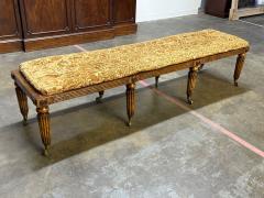 Caned Pollard Oak Long Bench - 4010851