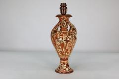 Cantagalli Italian Porcelain Copper Table Lamp - 4192929