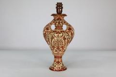 Cantagalli Italian Porcelain Copper Table Lamp - 4192931