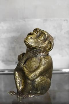 Cantilevered brass ice bucket monkey Edizioni molto - 3680763