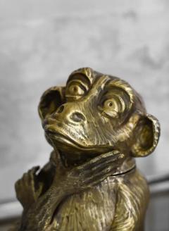 Cantilevered brass ice bucket monkey Edizioni molto - 3680764