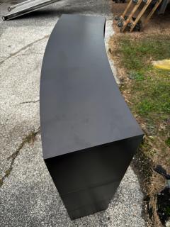 Cantoni Black Lacquered 3 piece Modular Bow Front Display Case - 4481630