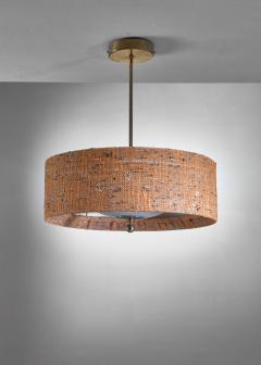 Canvas and brass pendant from Sweden 1960s - 1022851