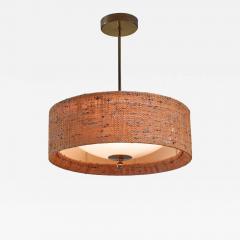 Canvas and brass pendant from Sweden 1960s - 1023914