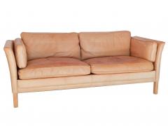 Caramel Leather Sofa - 740284