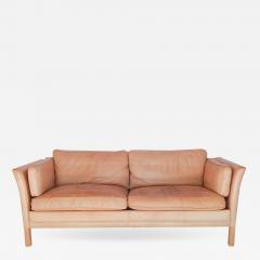 Caramel Leather Sofa - 740364