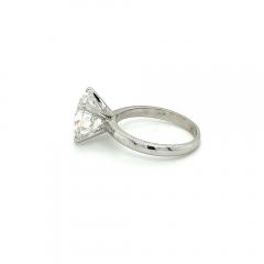 Carat Round Lab Grown CVD Diamond in 14K White Gold Solitaire Engagement Ring - 3552557