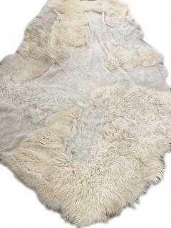 Carine Boxy Belgian Contemporary Handcrafted New York New York Sheepskin Artistic Patchwork Rug - 4613366