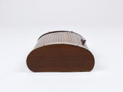 Carl Aub ck 1930s Carl Aubock Large Art Deco Jewelry Storage Cigarette Box Roll Top Vienna - 4261154