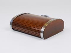 Carl Aub ck 1930s Carl Aubock Large Art Deco Jewelry Storage Cigarette Box Roll Top Vienna - 4261165