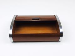 Carl Aub ck 1930s Carl Aubock Large Art Deco Jewelry Storage Cigarette Box Roll Top Vienna - 4261155